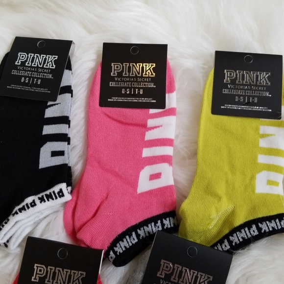 NWT! Victorias secret pink socks no show VS Love - Picture 3 of 3